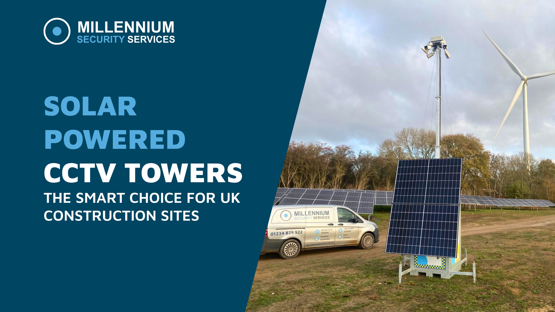 solar-powered cctv for construction site